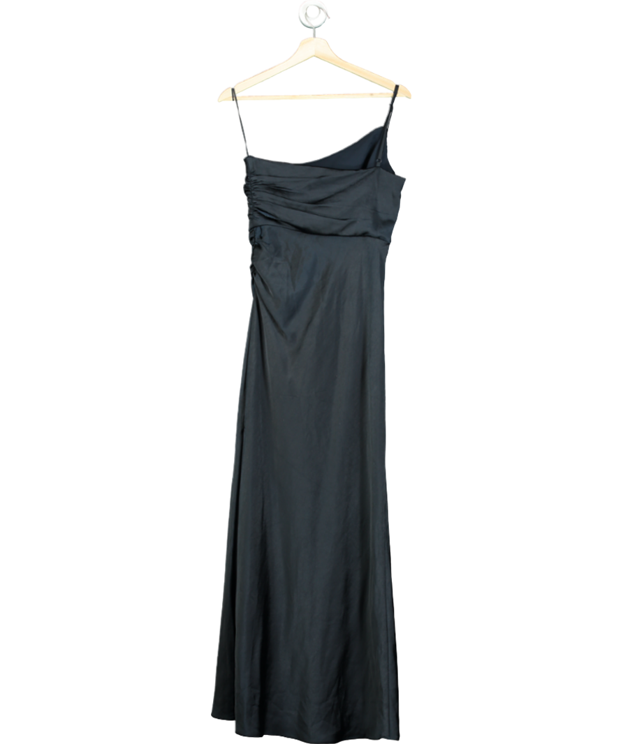 FOREVER NEW Blue Kelly One Shoulder Satin Maxi Dress UK 8