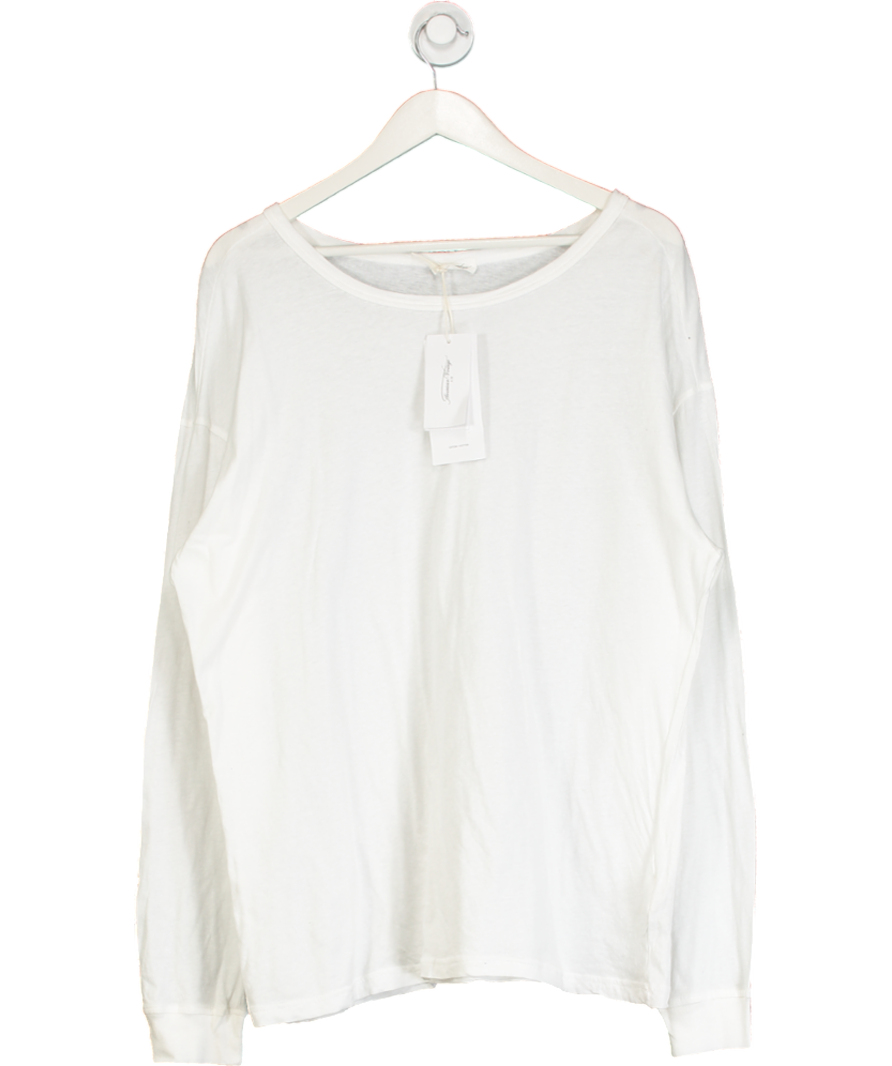 American Vintage White Men's Long Sleeve T-shirt Gamipy UK M/L