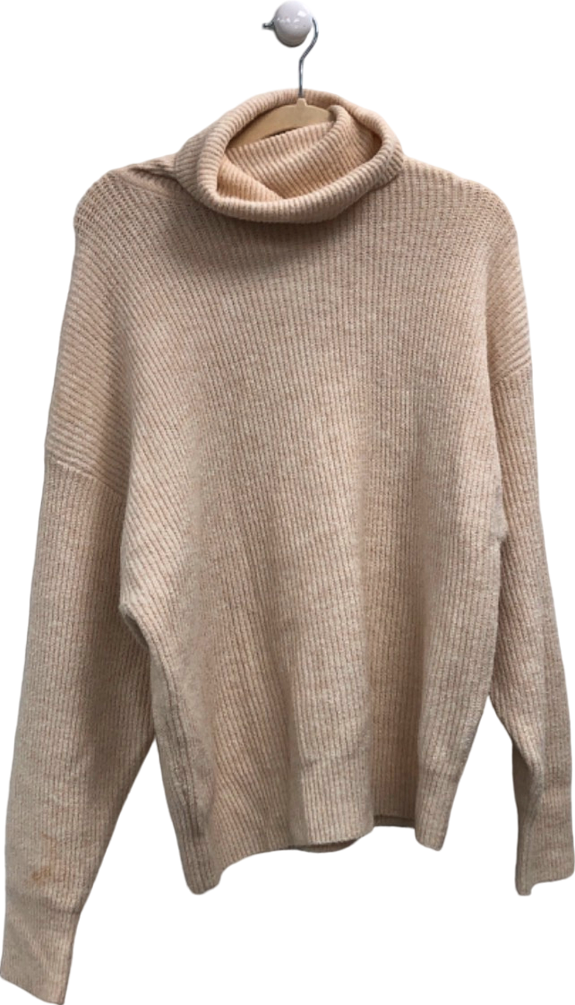 River Island Beige Turtleneck Jumper UK S