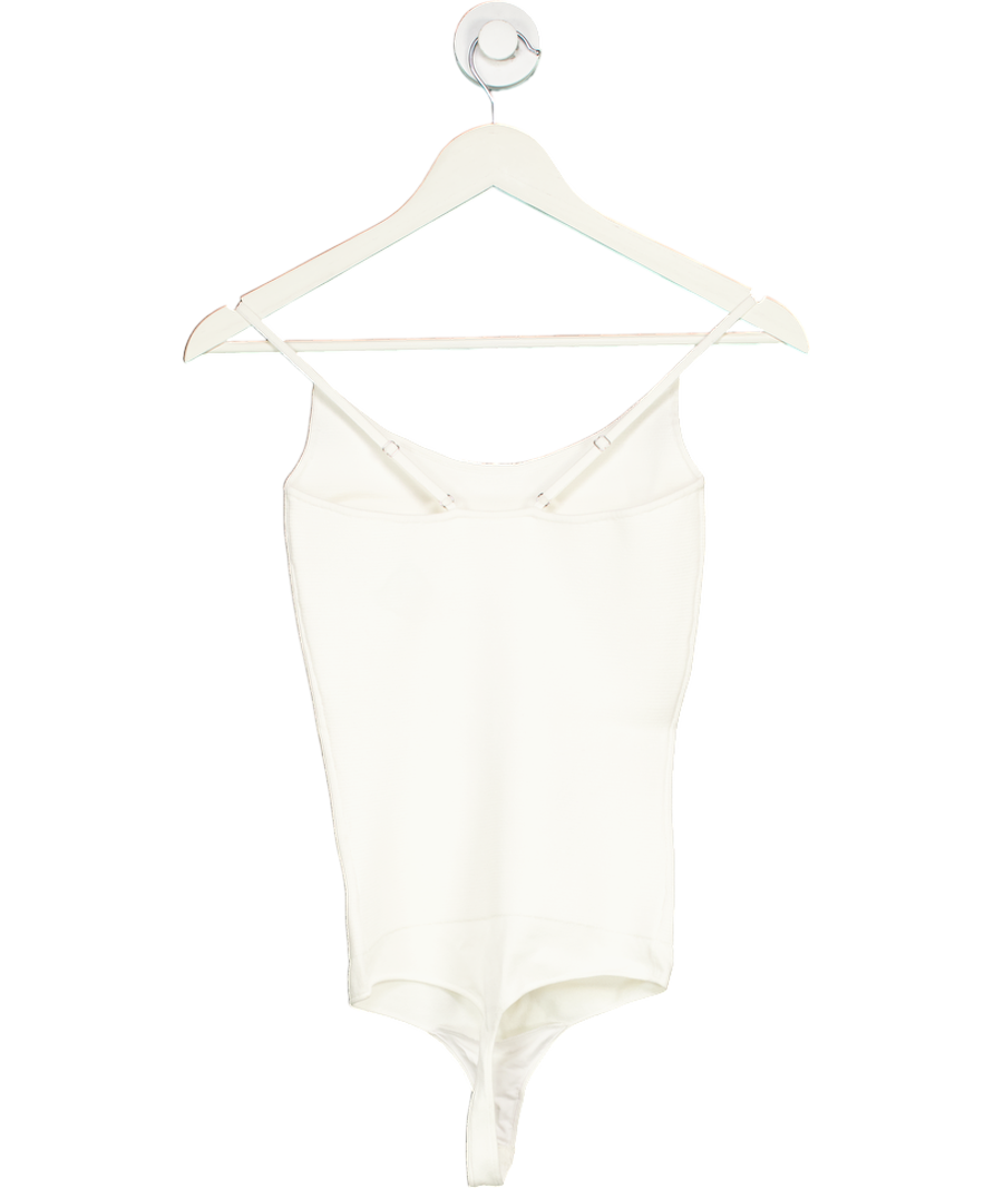 A.L.C. White Evie Compact Knit Bodysuit UK XS