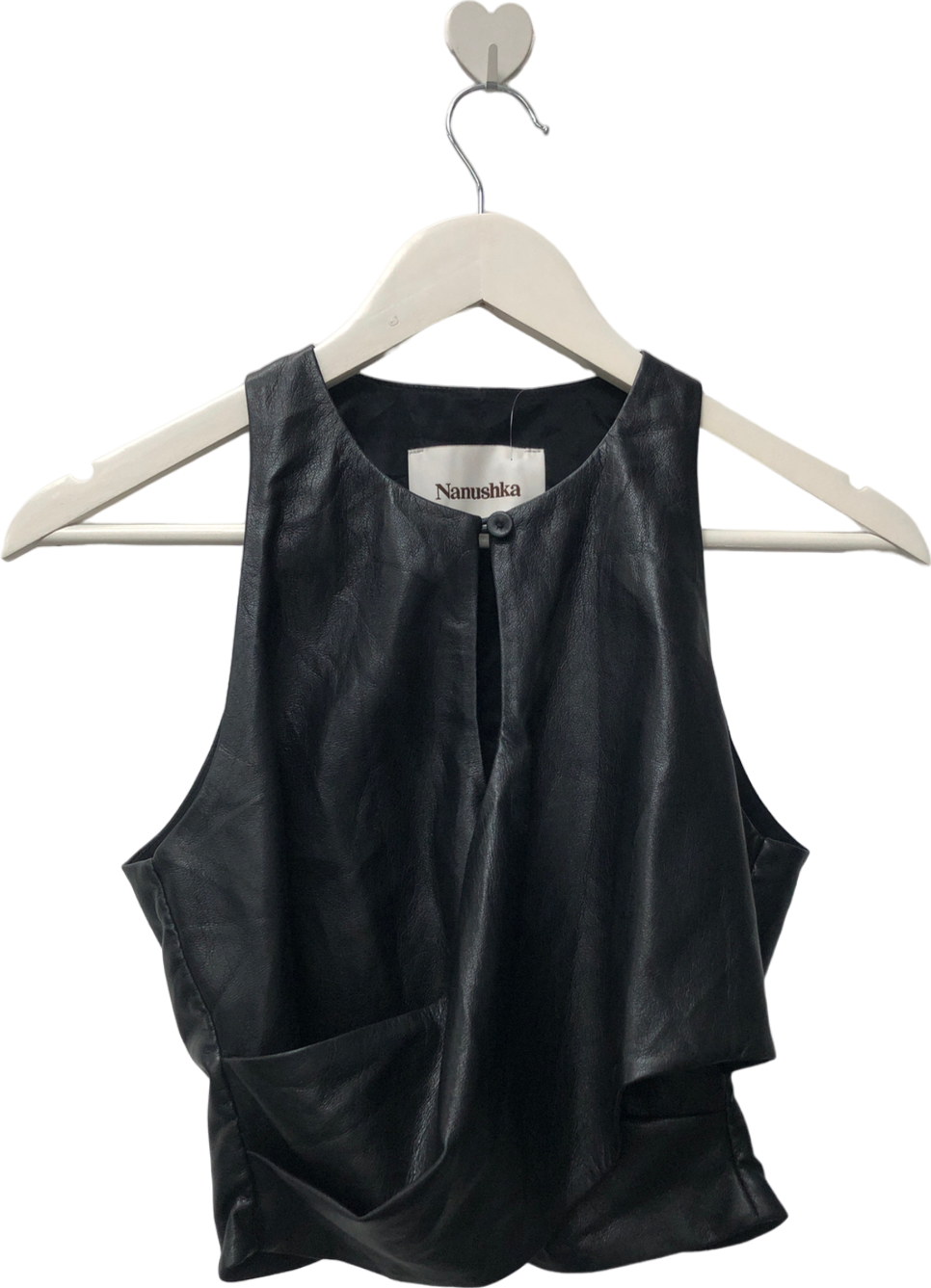 Nanushka Black Pine Top UK S