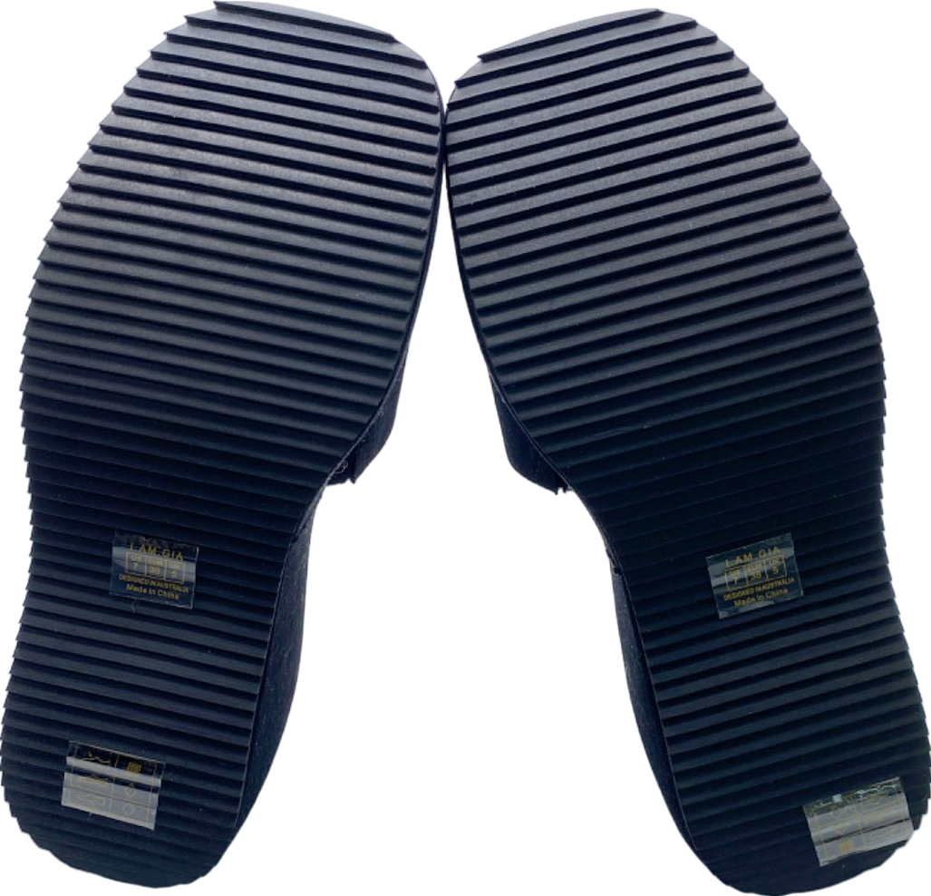 I.AM.GIA Black Platform Sandals UK 5