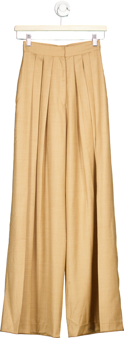 Matériel Beige Wide-Leg Trousers XS