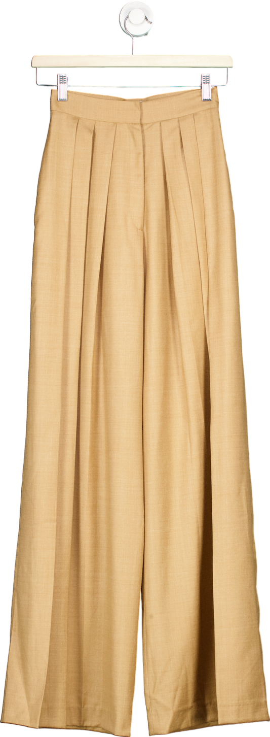 Matériel Beige Wide-Leg Trousers XS