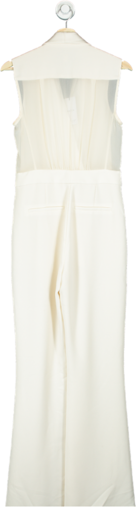 Reiss White Sleeveless Jumpsuit UK 8