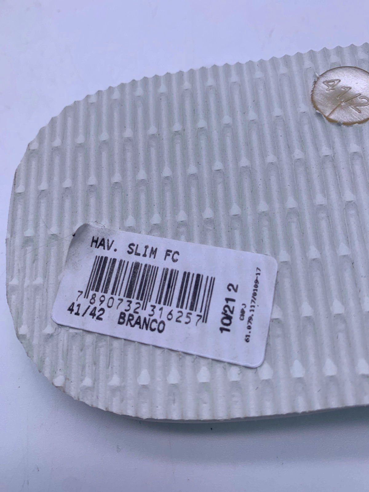 Havaianas White Slim Flip Flops EU 41/42 UK 8/9