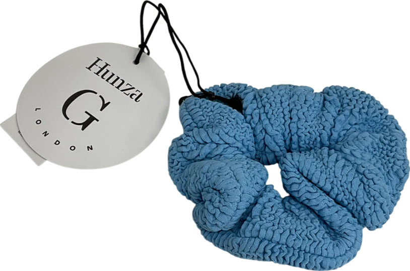 Hunza G Blue Seersucker Scrunchie One Size