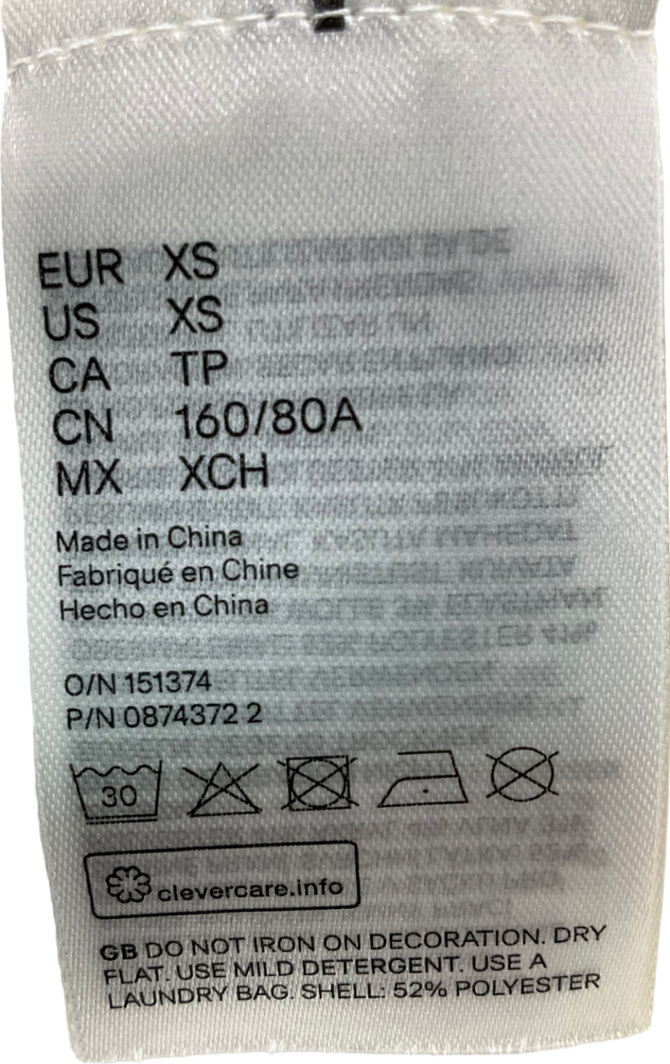 H&M White Embellished Jumper UK XS