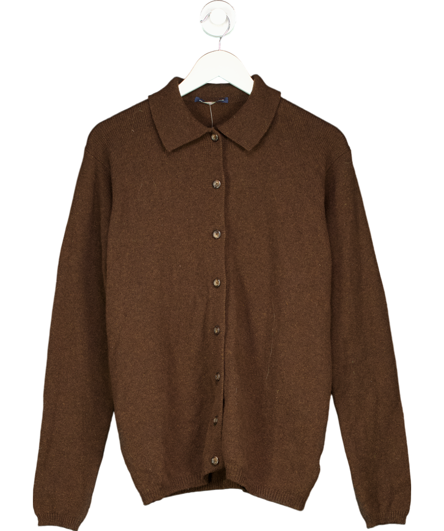 Brandy Melville Brown Collared Button Up Cardigan UK S