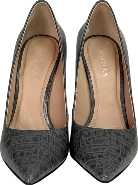 Carvela Grey Snaked Skinned Patterned Stiletto Heels UK 4 EU 37 👠