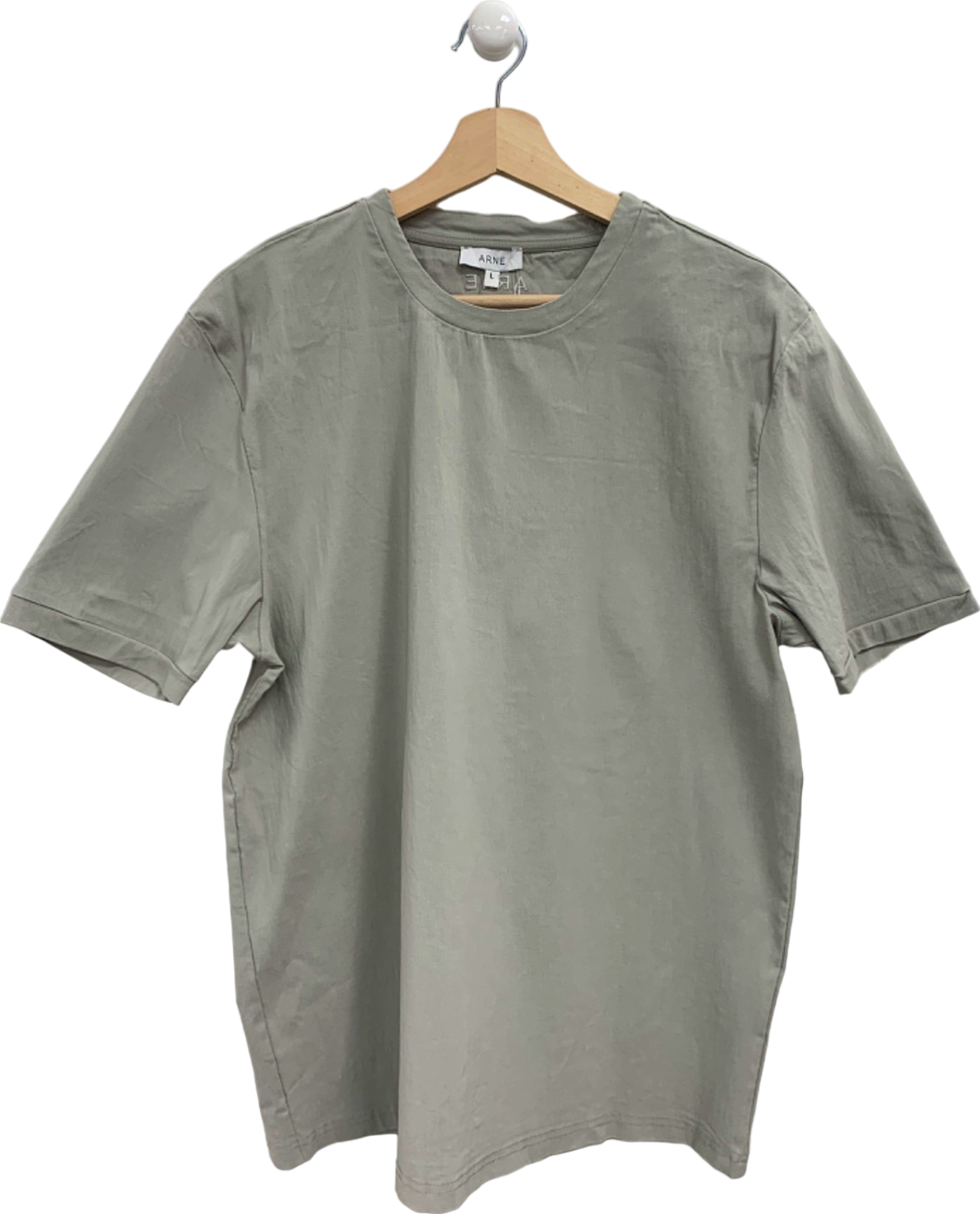 Arne Grey Crew Neck T-Shirt UK L