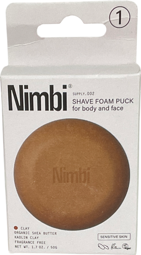 Nimbi Shea Butter Shave Foam Puck 50g