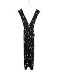 Olivia Rose Black Floral Print Midi Dress UK S