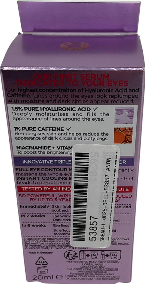 L'Oreal Revitalise Filler Eye Serum 20 ml