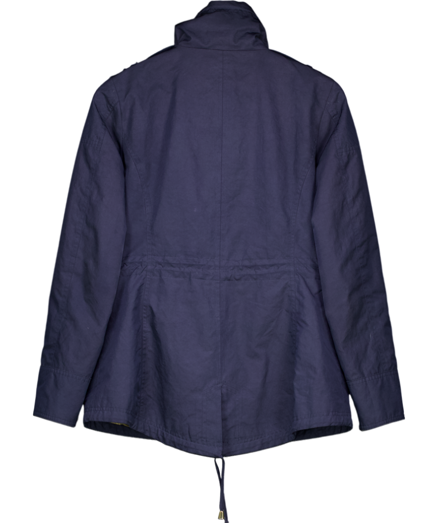 Michael Kors Blue Water Resistant Coat UK S
