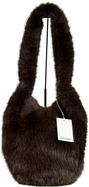 Holzweiler Brown Reiko Furry Tote One Size