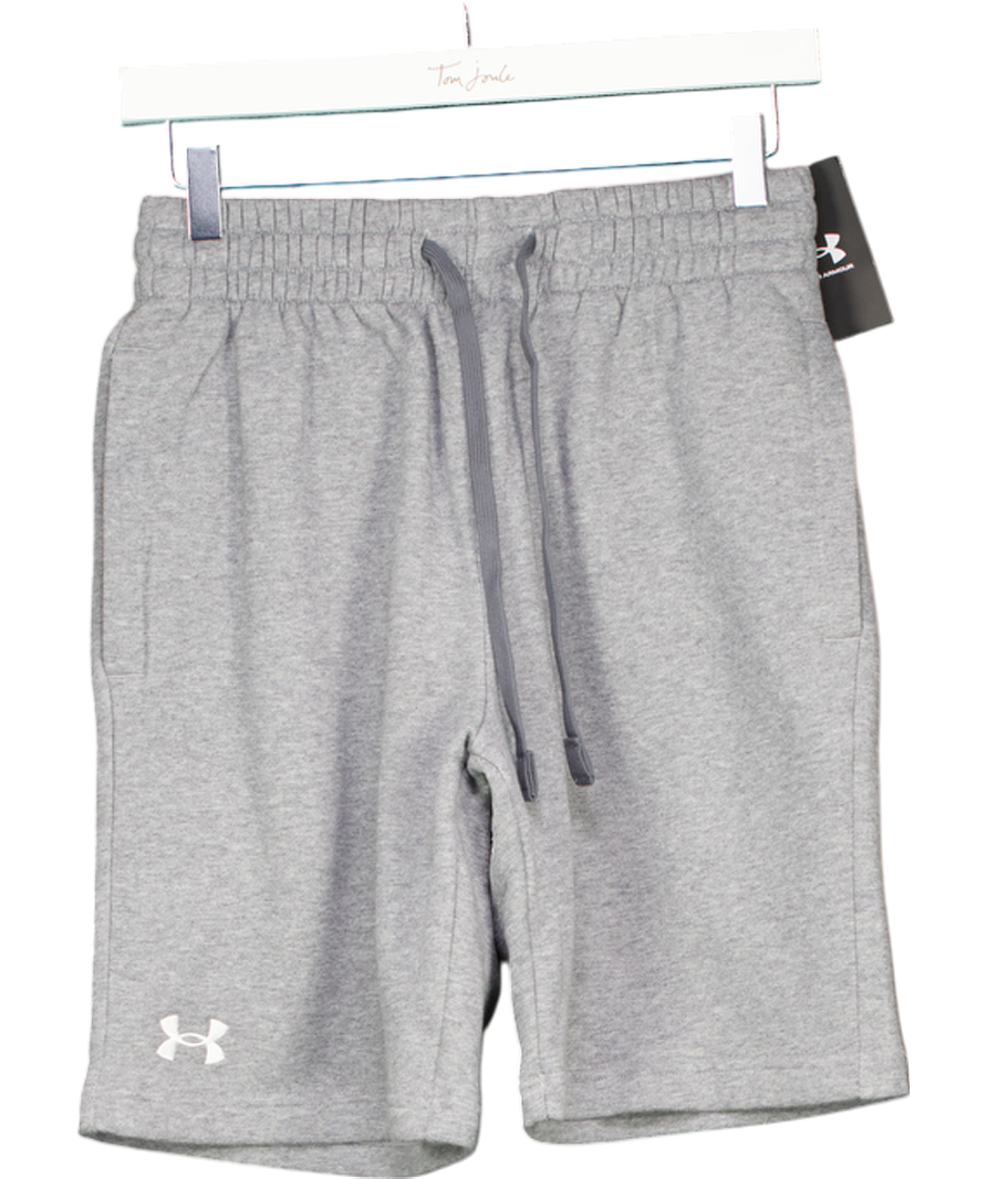 Under Armour Grey Rival Fleece Shorts UK S/M