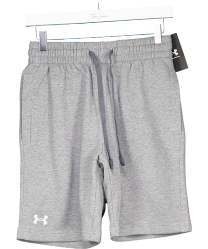 Under Armour Grey Rival Fleece Shorts UK S/M