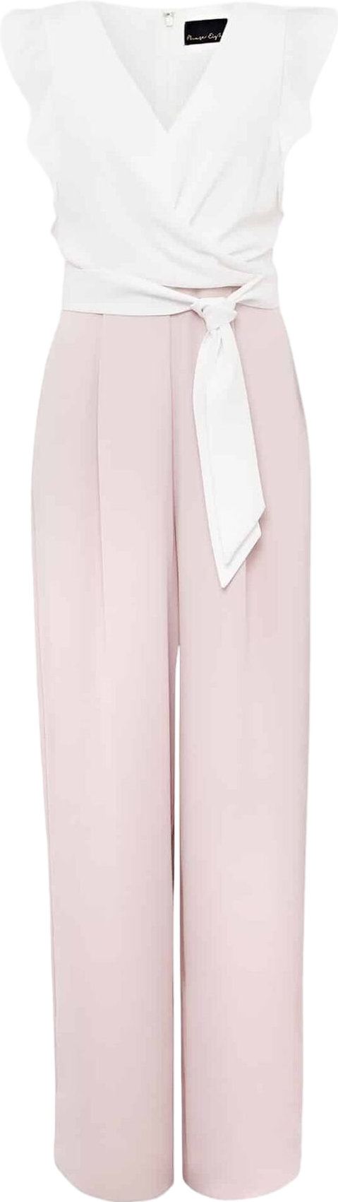 Phase Eight Pink Pink/white Ayla Ruffle Jumpsuit BNWT UK 12