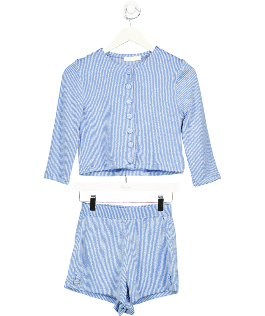 Vita Grace Blue Button Up Shirt & Shorts Co-ord UK XS/S