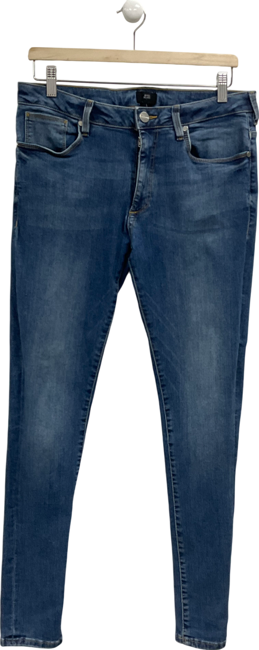 River Island Blue Skinny Jeans W32