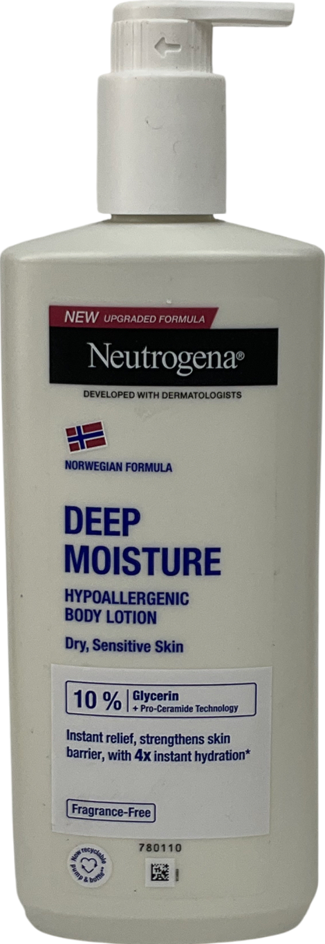 neutrogena Norwegian Formula Deep Moisture Hypoallergenic Body Lotion Dry Skin 400ml