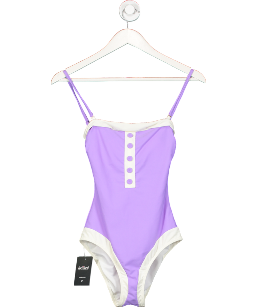 Always on Holiday Purple Lavender One Piece Swimsuit UK XS