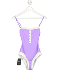 Always on Holiday Purple Lavender One Piece Swimsuit UK XS