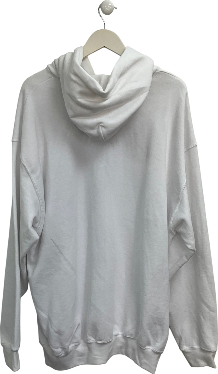 Fruit of the Loom White Classic Hoodie UK XXXL