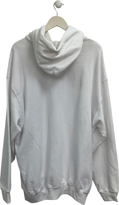 Fruit of the Loom White Classic Hoodie UK XXXL