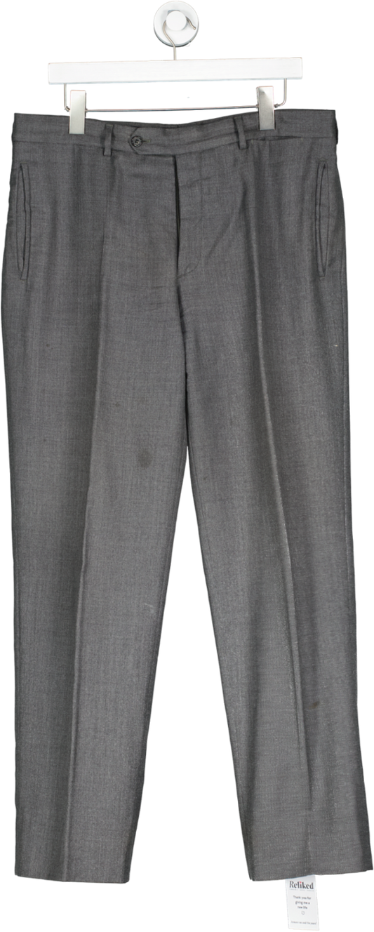 Prada Grey 100% Virgin Wool Trousers W36