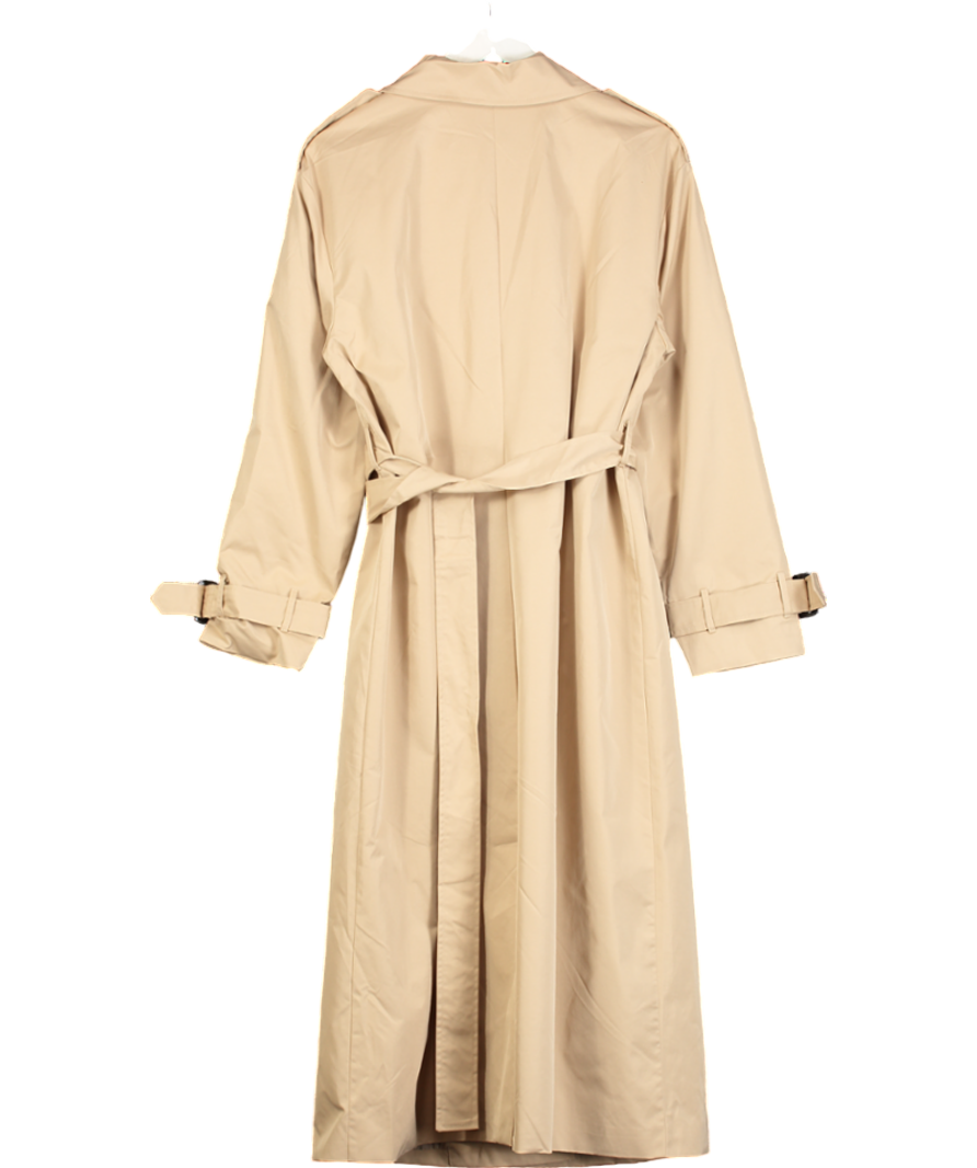 In The Style Beige Longline Trench Coat UK 14