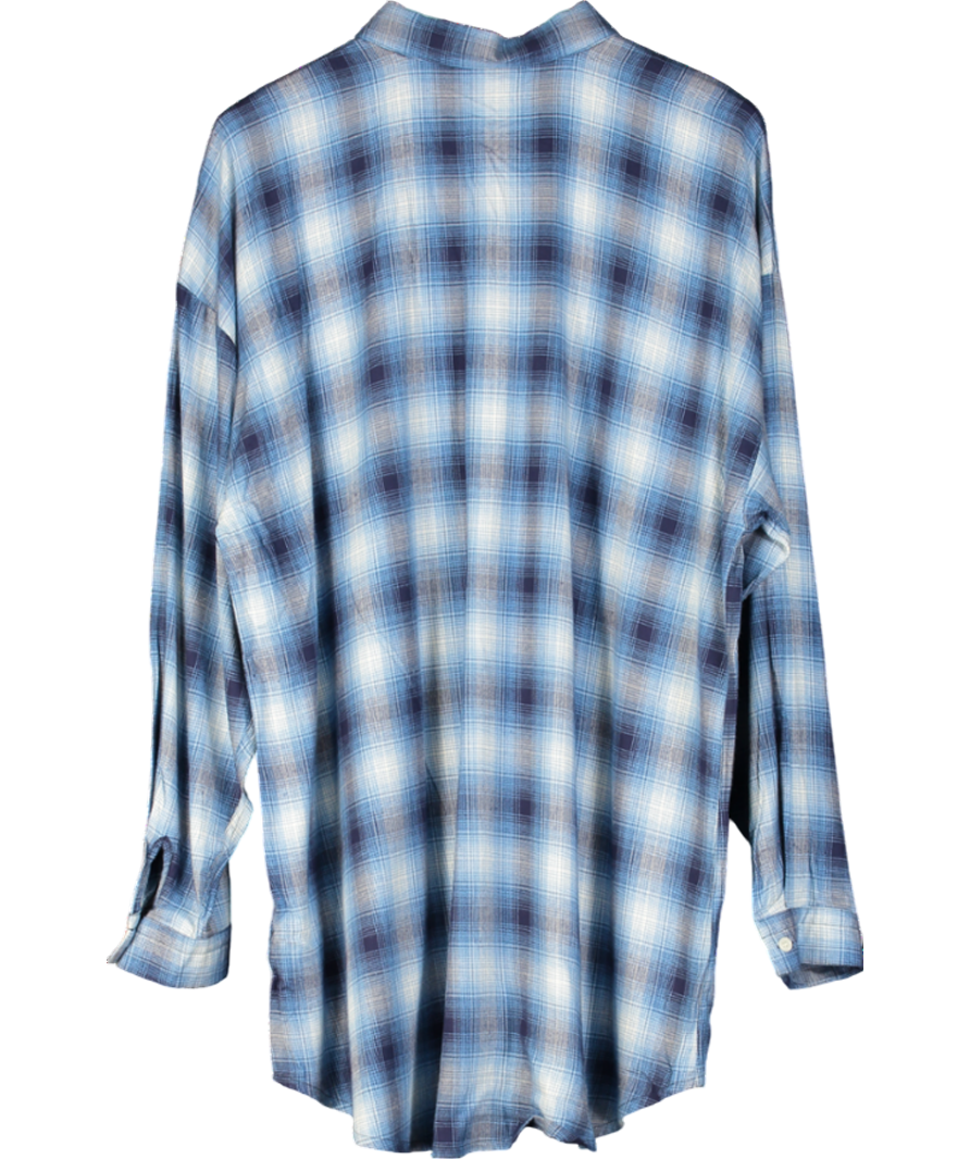 Next Blue Checked Shirt UK 20