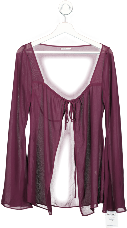 House of CB Purple Provence Prune Cover Up UK S