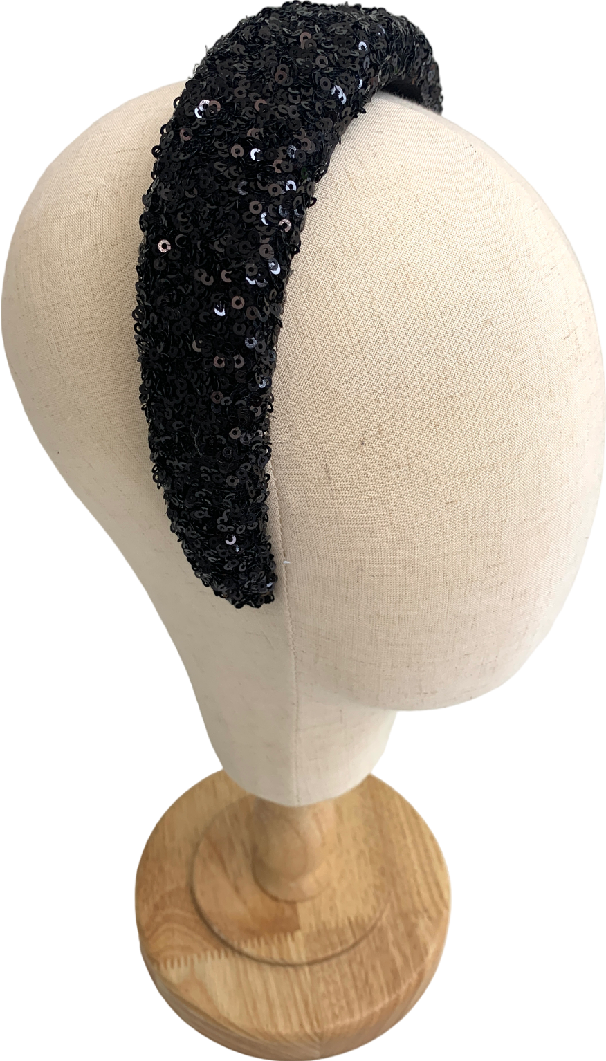 Arket Black Sequin Headband One Size