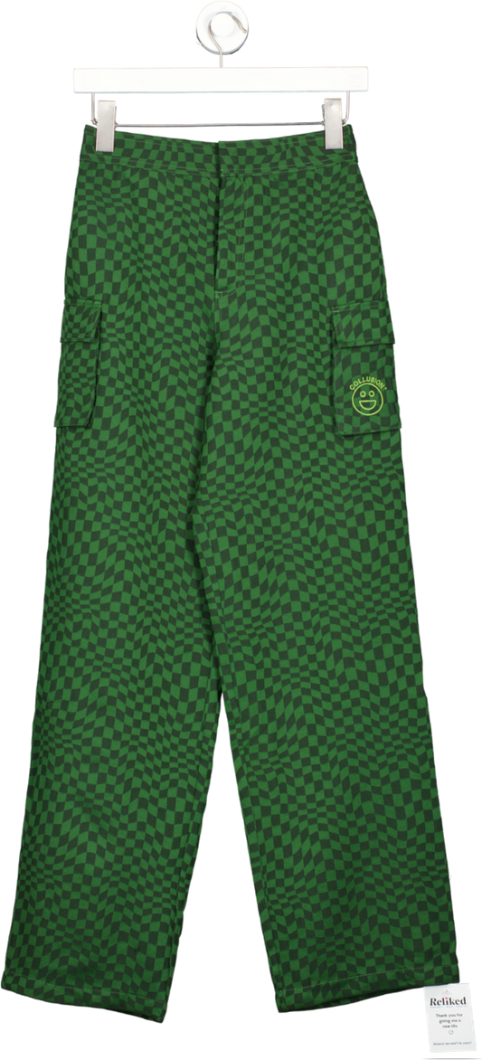 Collusion Green Cargo Style Trousers W26