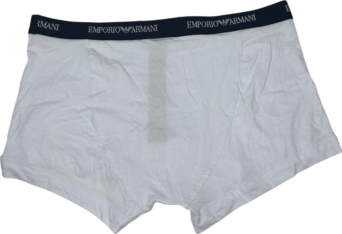 Emporio Armani White Logo Boxers UK XL