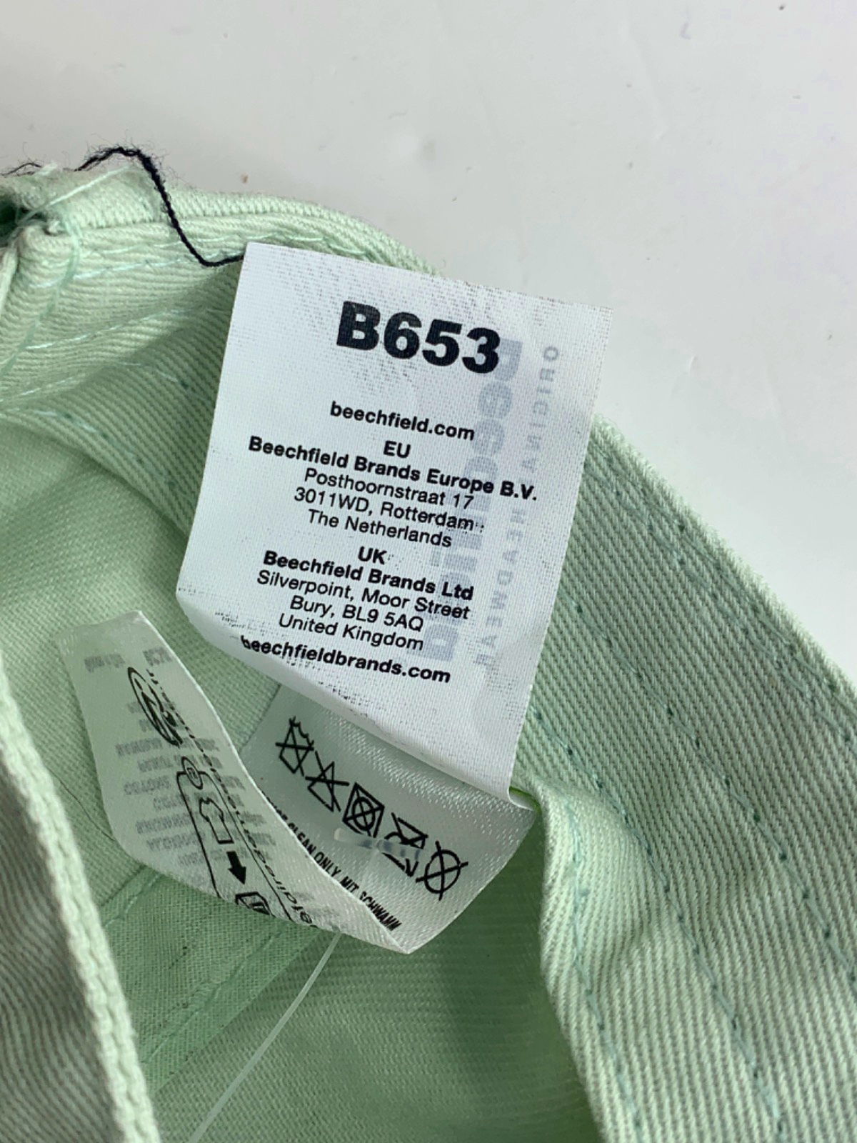 SOHO FARMHOUSE Beechfield Mint Green Classic Cap One Size