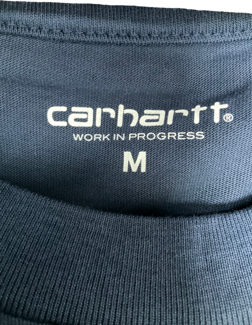 Carhartt WIP Blue Script Embroidery T-shirt UK M