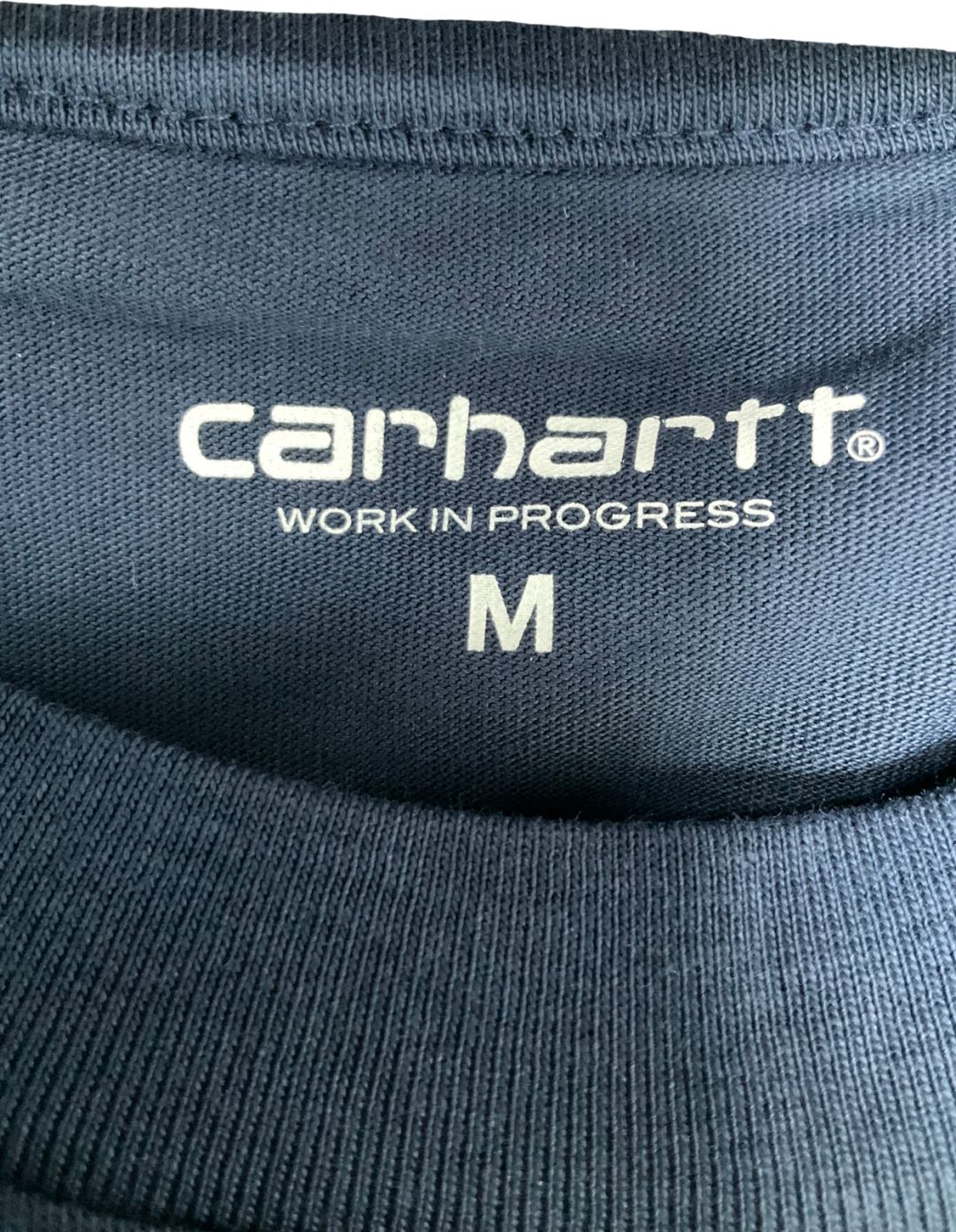 Carhartt WIP Blue Script Embroidery T-shirt UK M