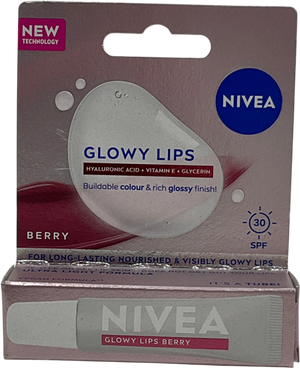 Nivea Lip Hyaluron Glowy Lips Lip Balm Tube Berry 10ml