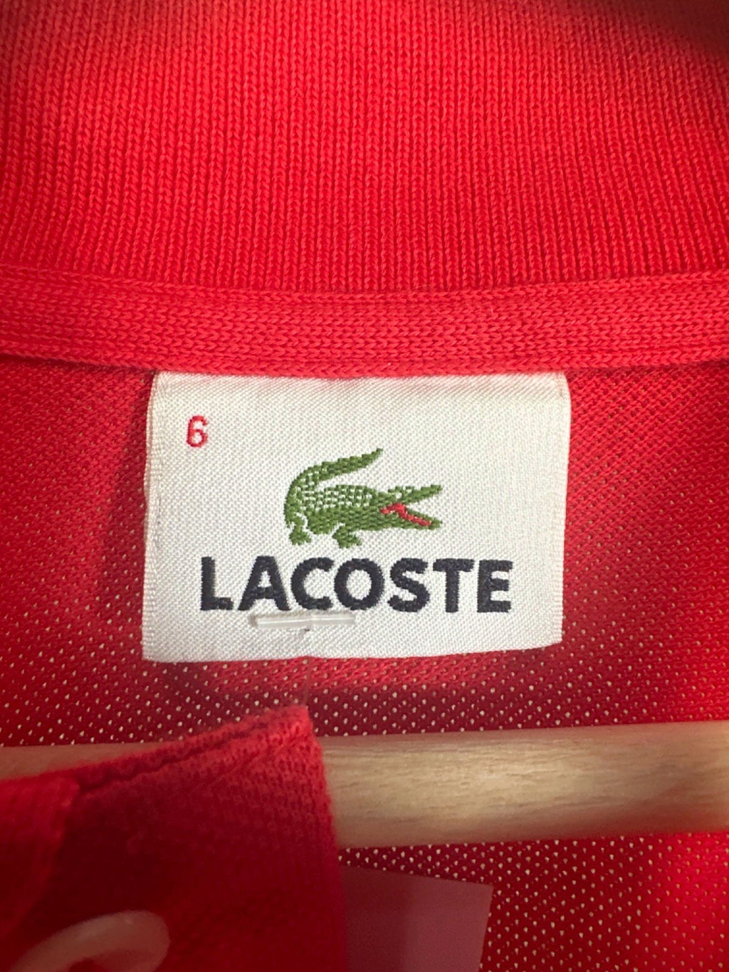 Lacoste Red Polo Shirt UK XL