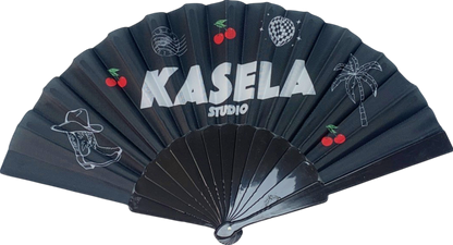 Kasela Studio Black Hand Fan