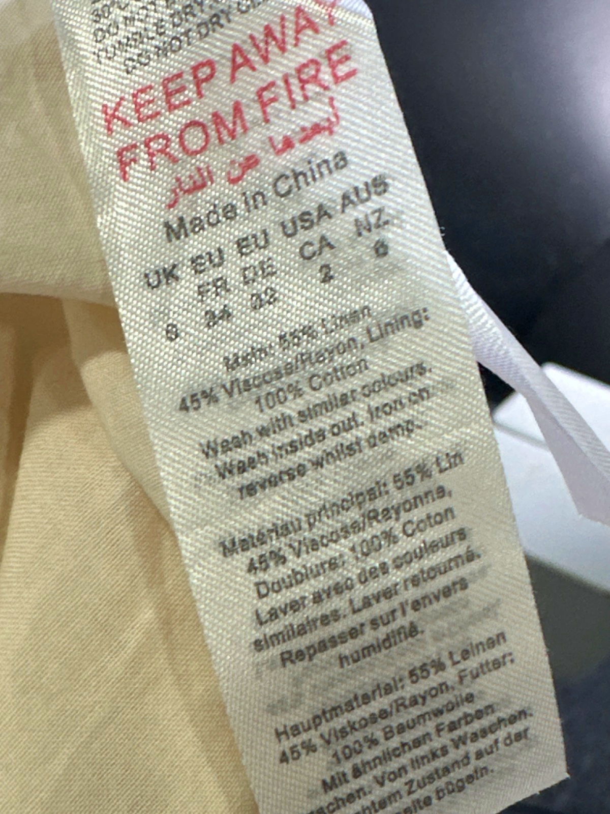 Karen Millen Cream Sleeveless Dress UK 6