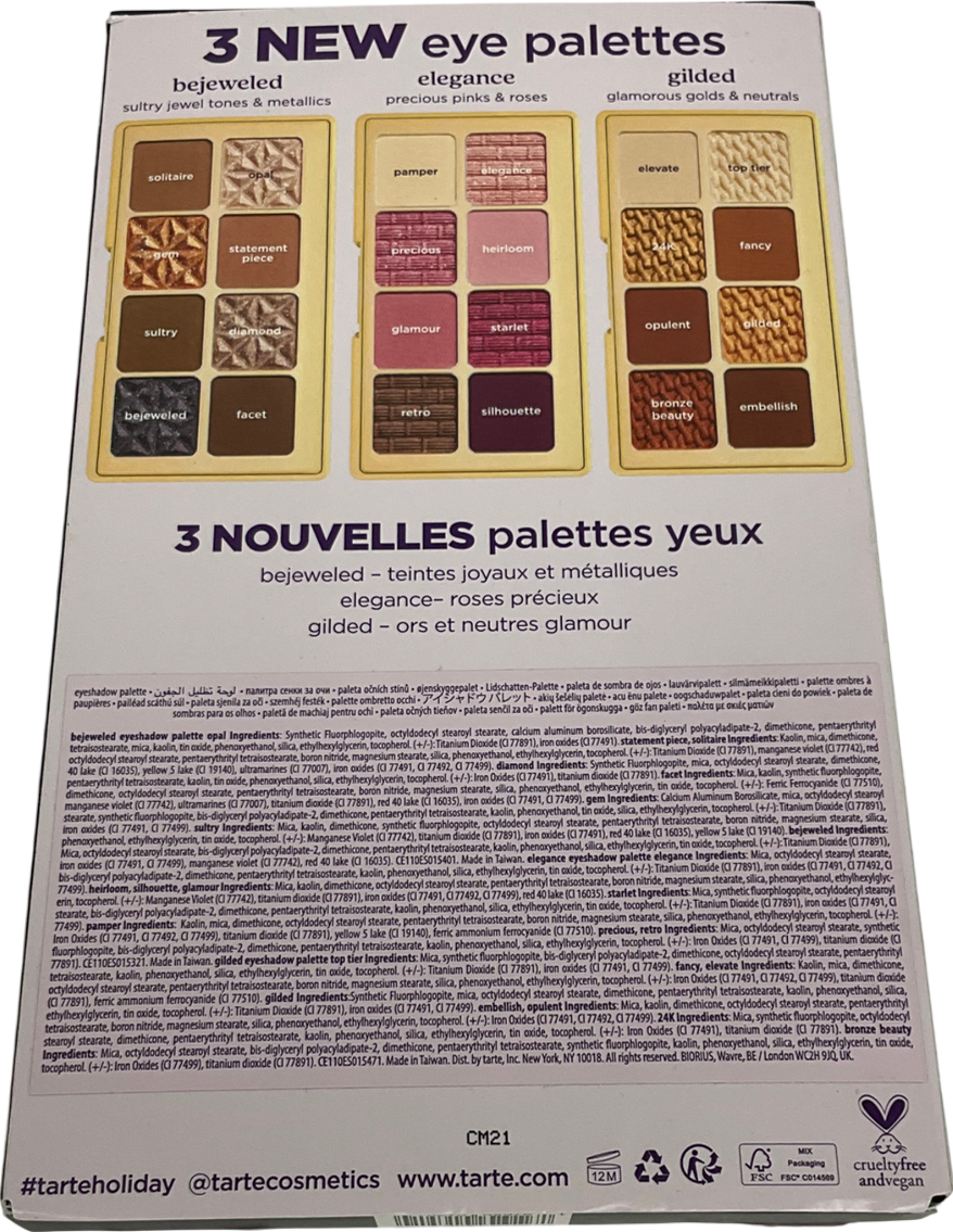 tarte The Golden Era Amazonian Clay Collector's Set X3 pallet