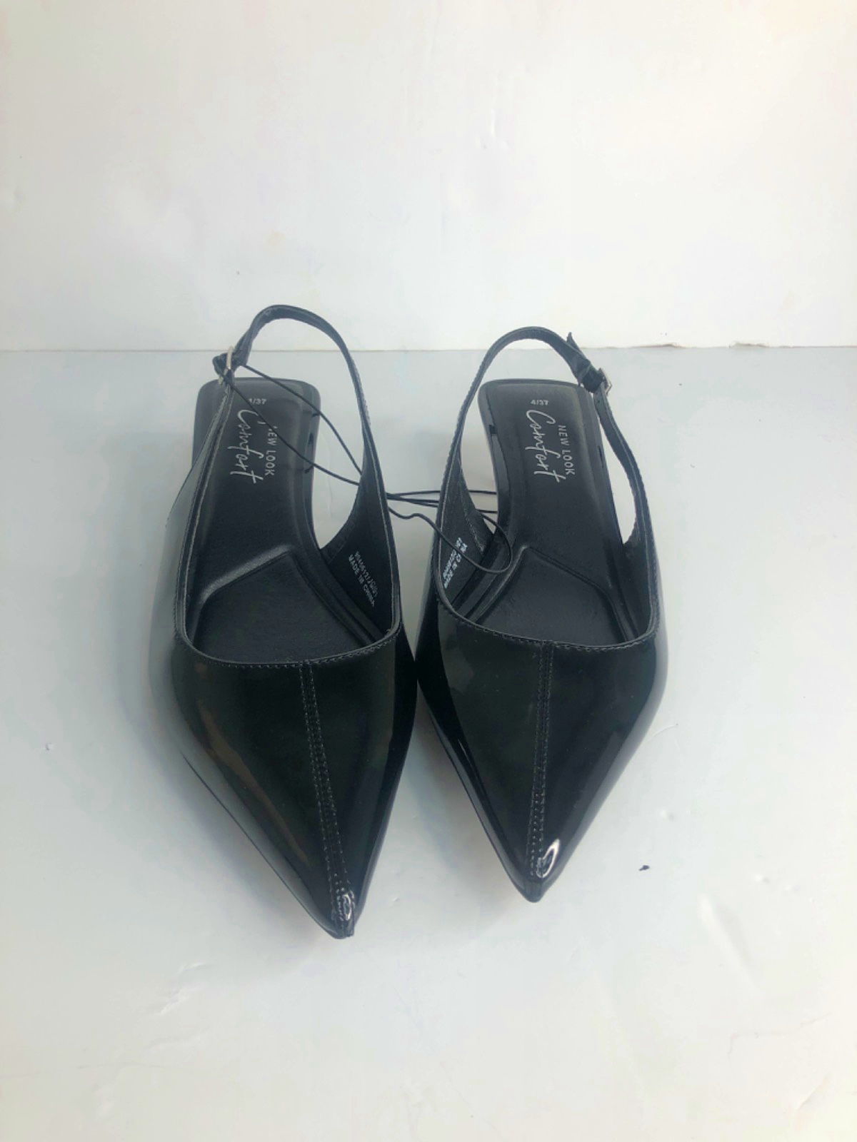 New Look Black Slingback Heels UK 4