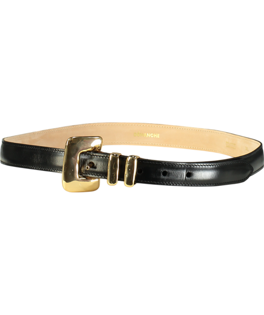 DÉHANCHE Black Everyday Gold Hardware Belt UK XL