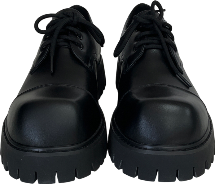 Koi Footwear Black The Corrupter Men's Square Toe Shoes UK 8 EU 42 👞