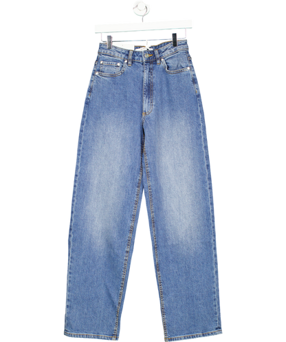 omnes Greta Mid Rise Dad Jeans, Blue Denim UK 6