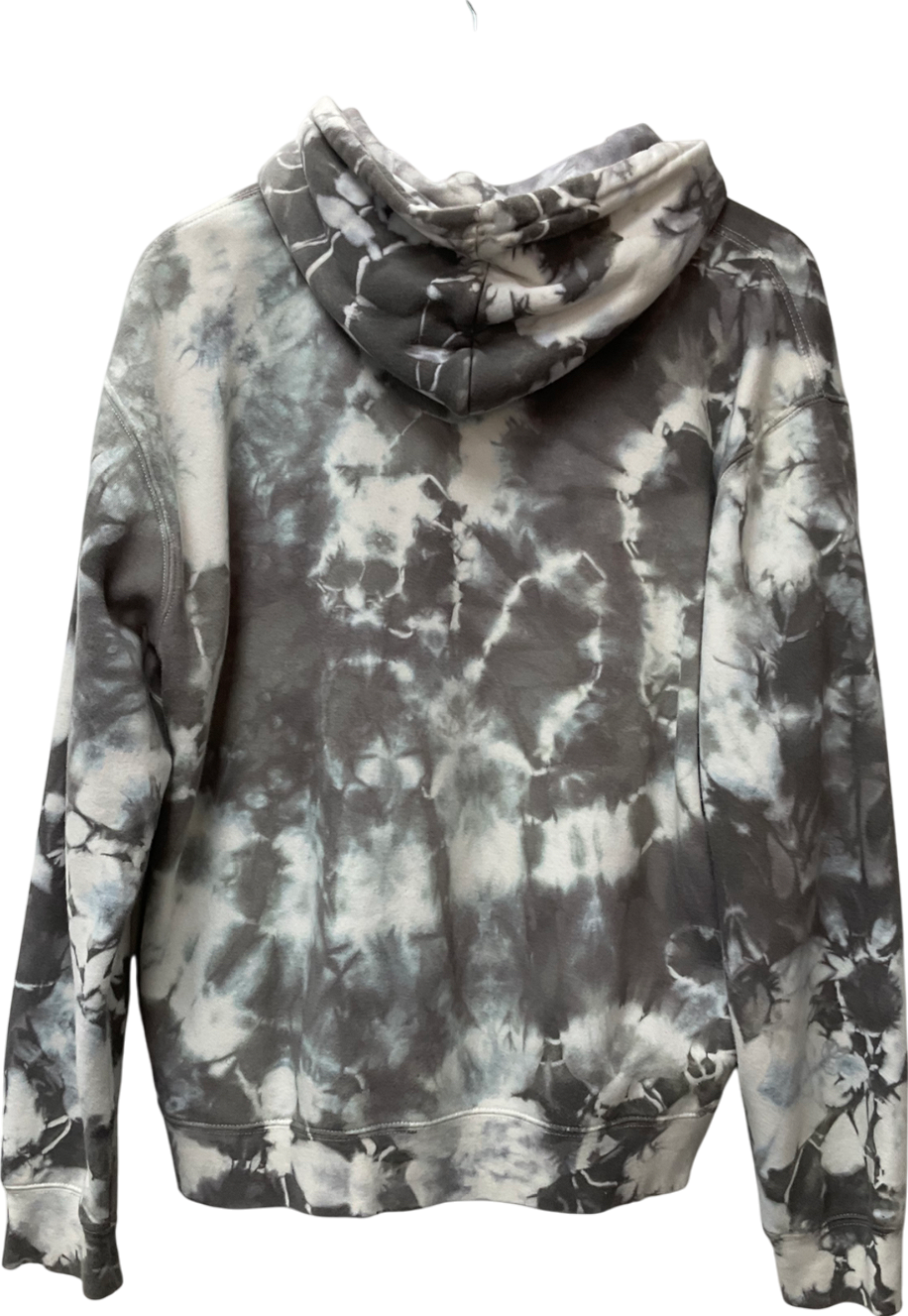 Russel Grey Tie Dye Hoodie UK L